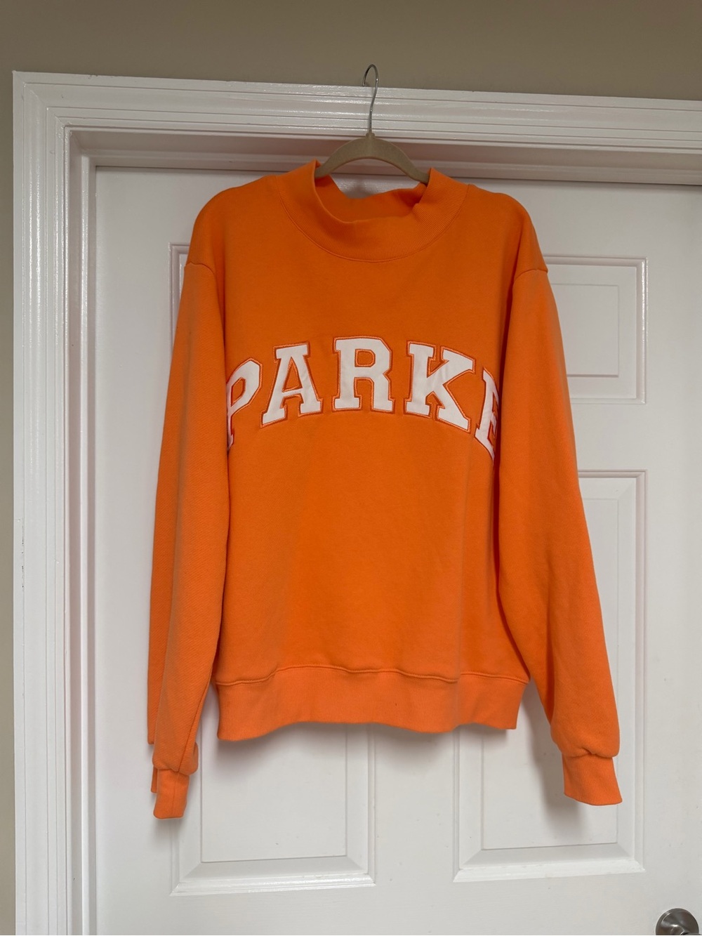PARKE creamsicle mockneck